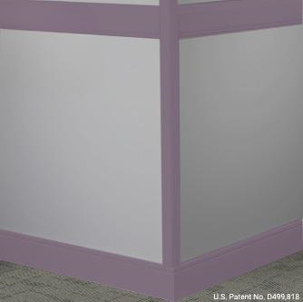 Johnsonite Shoreline Purple Rubber Millwork Rampart Chair Rail