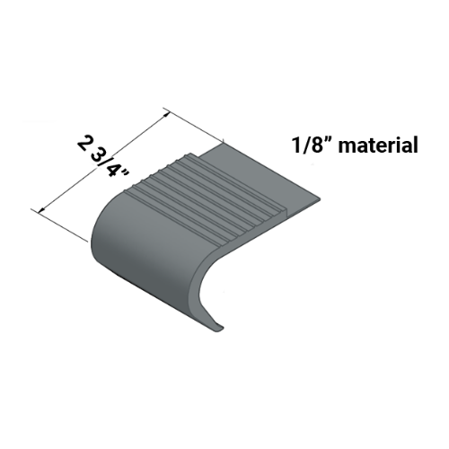 Johnsonite Storm Cloud Round Stair Nose Trim