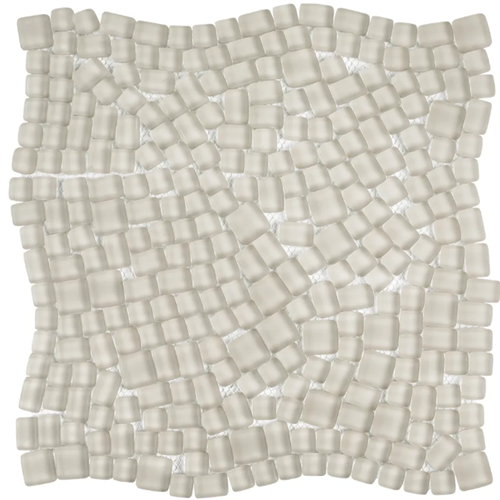 Reef Glass Palm Glass Mosaic - Pebble - Matte