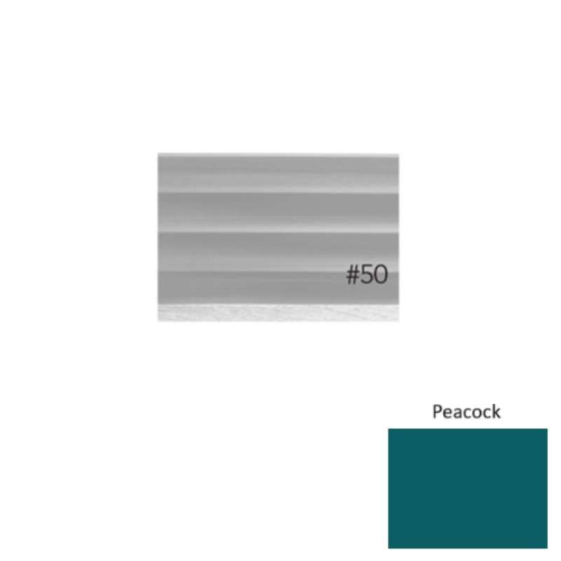 Pinnacle Plus #50 Impressions Peacock Rubber Coil Wall Base - 4" X 60 Ft