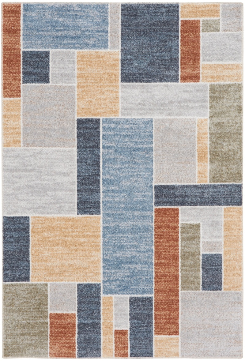 Astra Machine Washable Multicolor Area Rug