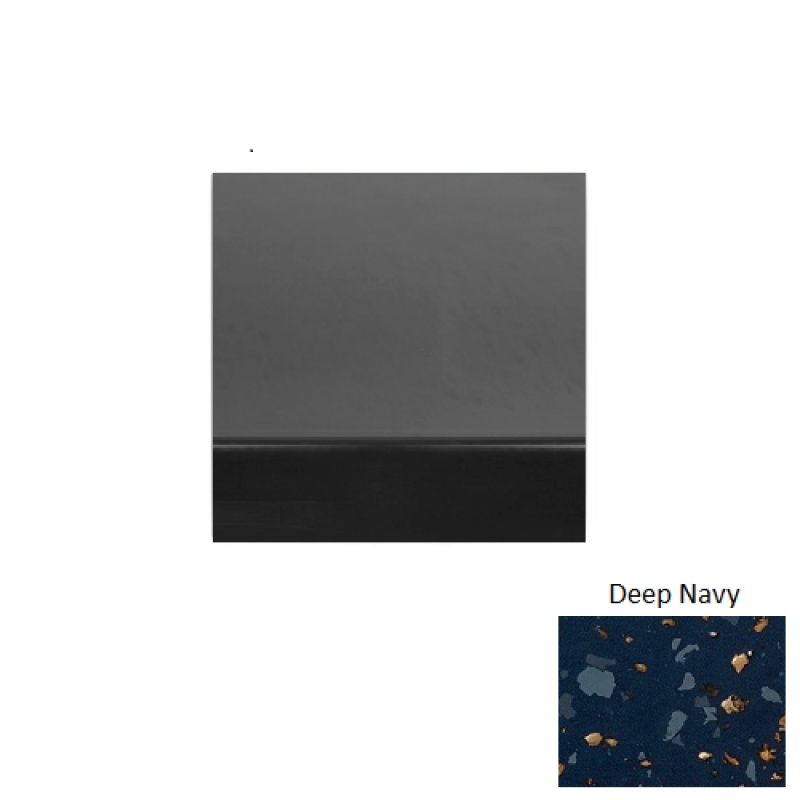 Renew 60 Deep Navy Heavy Duty Rubber (Sq) Stair Tread - Smooth