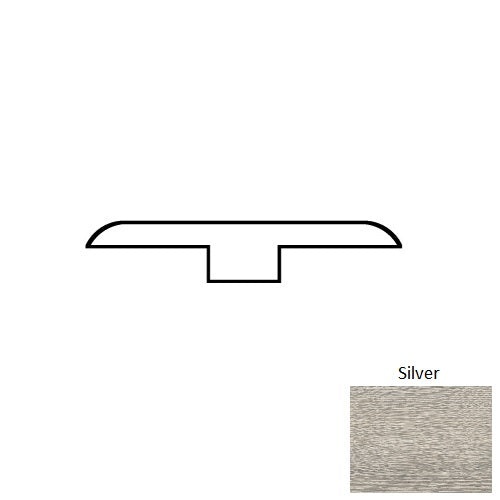 Chateau Silver Luxury Vinyl T Molding