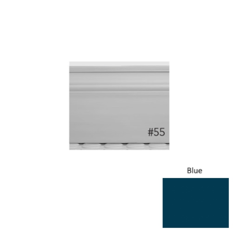 Pinnacle Plus #55 Nobility Blue Rubber Wall Base - 5 1/2" X 8 Ft