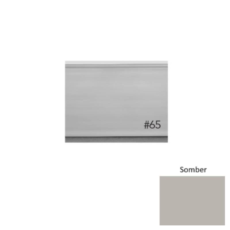 Pinnacle Plus #65 Vertical Somber Rubber Wall Base - 4 5/8" x 8 Ft