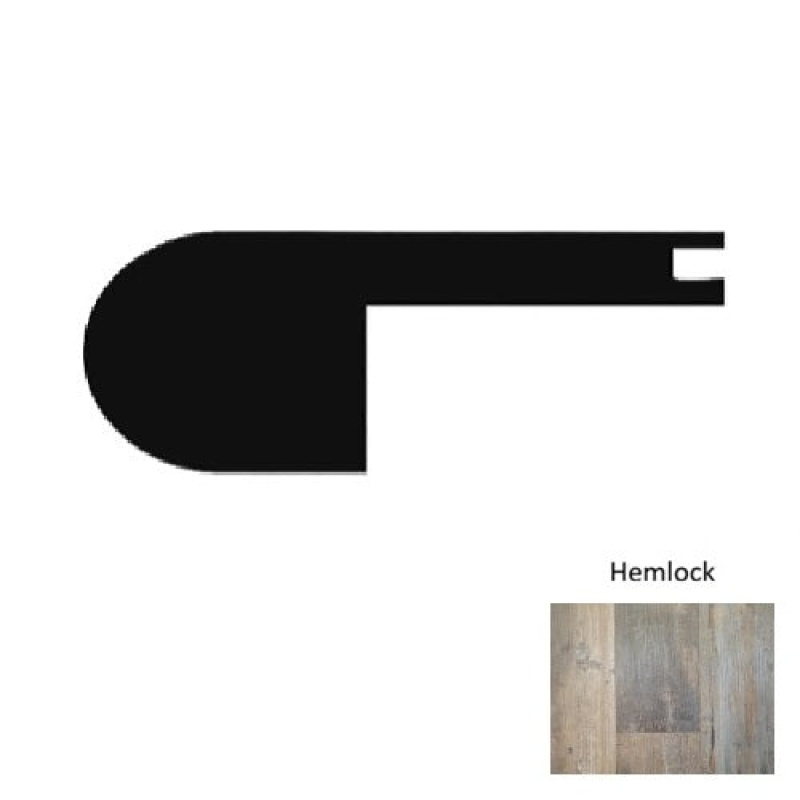 1300 Series Hemlock Luxury Vinyl Moulding / Trim - 94" Flush Stair Nose - Embossed