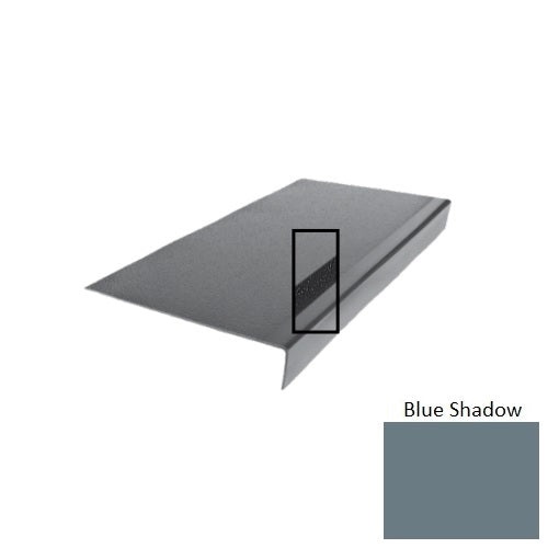 Flextones Blue Shadow Type 975 With Ribbed / Smooth Insert Distinct Designs Rubber - 12 1/2" X 72" Stair Tread - Hammered