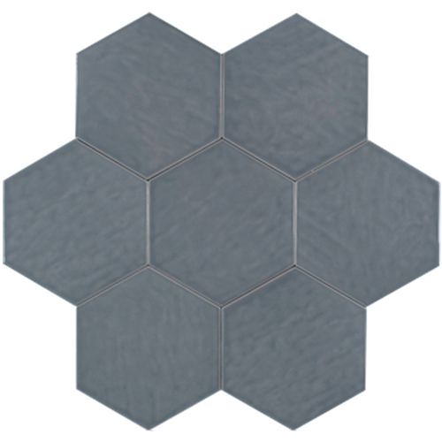 Albatross Deep Sea Field Ceramic Tile - Matte - 7" X 8" Hexagon
