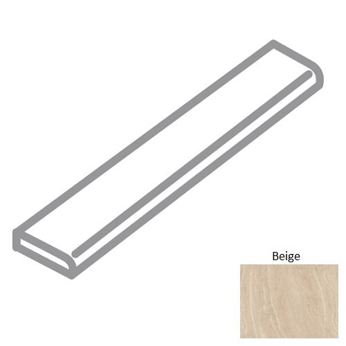 Yosemite Beige Porcelain Floor & Wall Trim - 3" X 24" Surface Bullnose