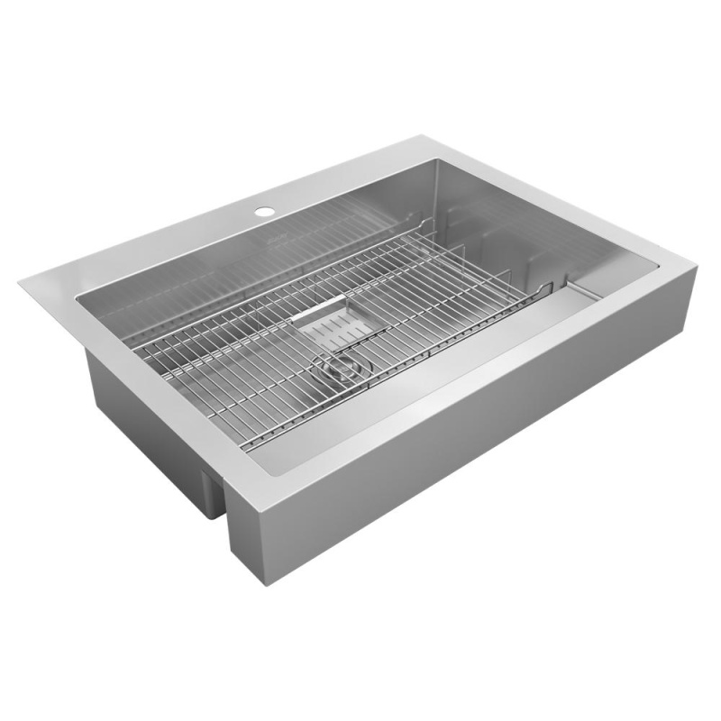 Dart Canyon Stainless Steel Farmhouse Single Bowl Kitchen Sink