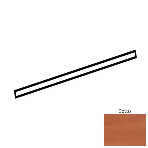 Artcrafted Cotto Ceramic Wall Trim - 1/2" x 12" Jolly - Glossy