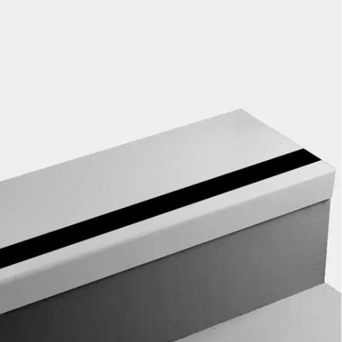 White Slipper Hammered Rubber Stair Tread