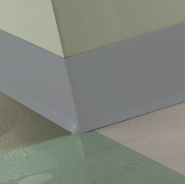 Johnsonite Shark Fin Vinyl Traditional Wall Base