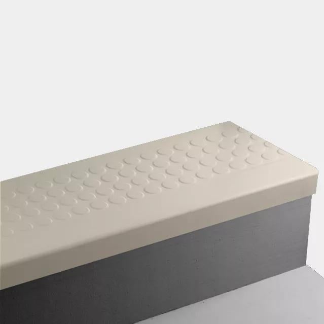 Johnsonite Almond Raised Round Rubber Moulding Trim
