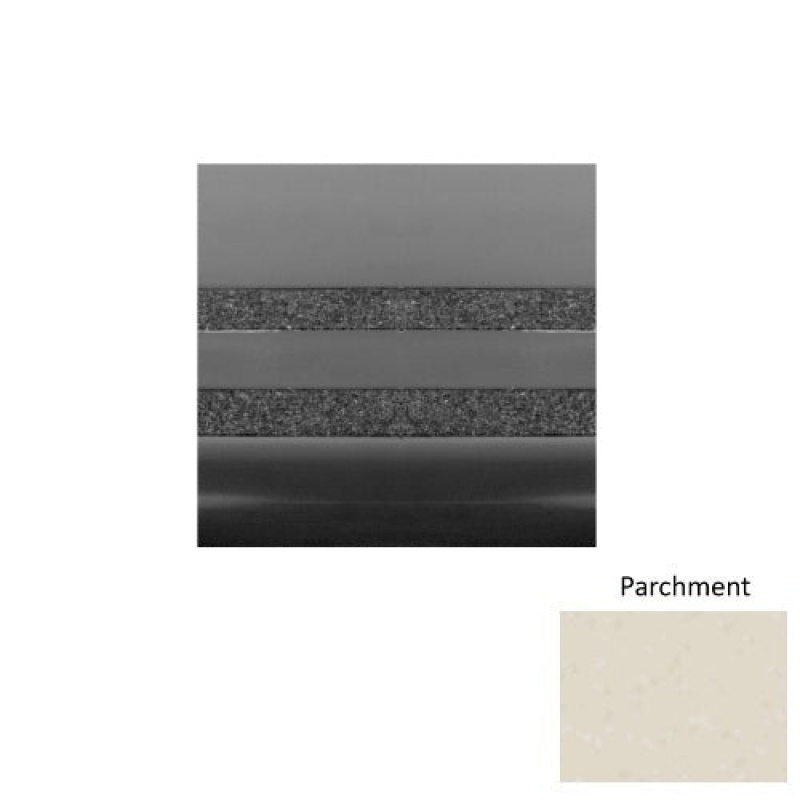 Symmetry Parchment Heavy Duty Rubber Stair Tread with Kevlar
