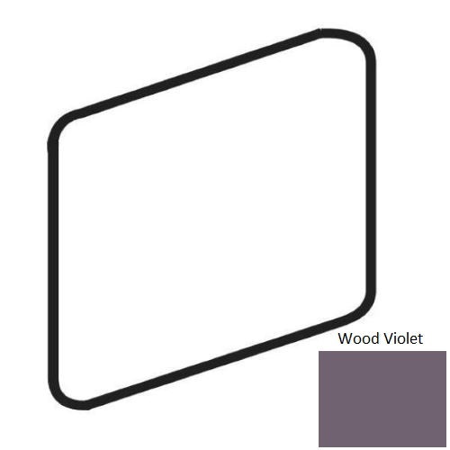 Color Wheel Classic Wood Violet Ceramic Wall Trim - 2" X 2" Bullnose Corner - Semi Gloss