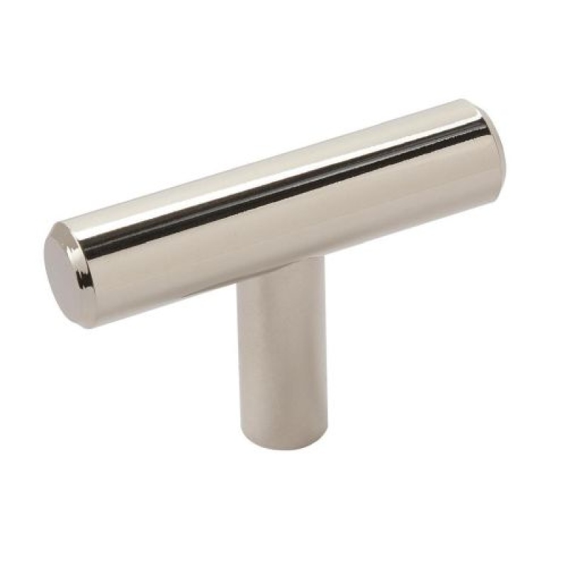 Bar Pulls Carbon Steel Cabinet Knob - Polished Nickel - 1 15/16" (49 Mm)