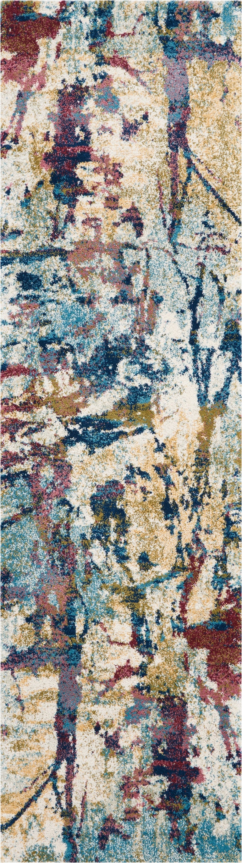 Fusion Cream / Multicolor Modern Area Rug