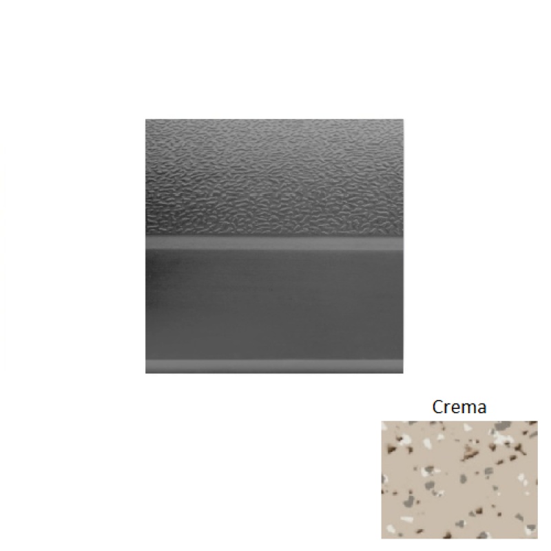 Renew Fiesta 93 Crema Rubber (Sq) Stair Tread - Textured