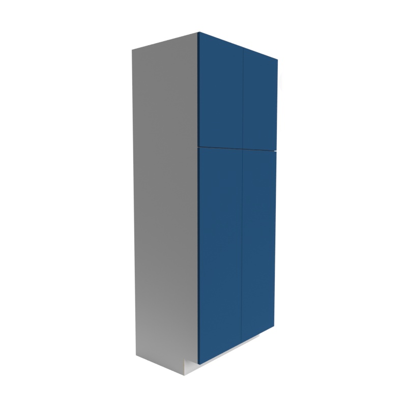 Manhattan Cobalt Blue Matte Wood Kitchen Pantry Cabinet - 24" X 34.5" X 24 (Assembly Required) - Matte