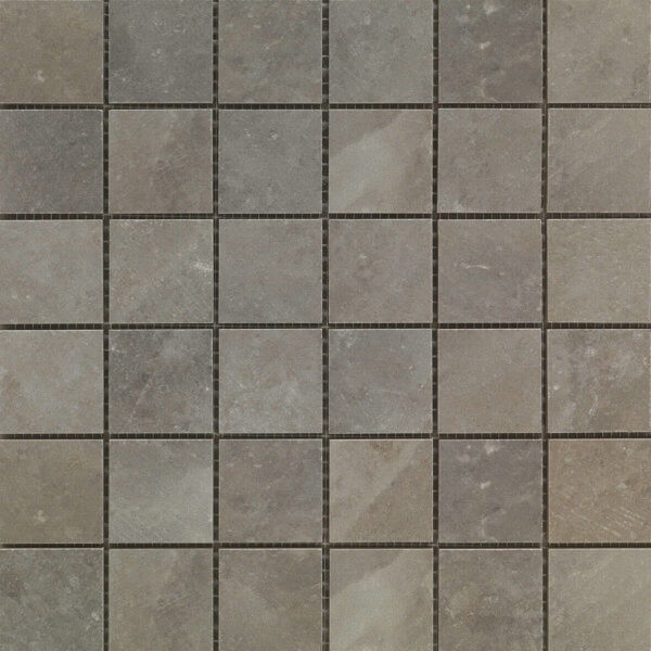 Salt Stone Ash Porcelain Mosaic - 2" x 2" Matte
