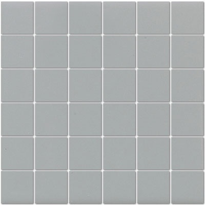 Unglazed Mosaics Clearface Light Smoke Porcelain Mosaic - 2" X 2" - Unglazed