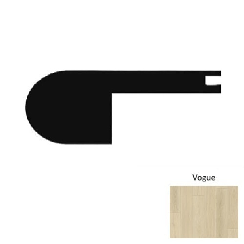 Paradise Vogue Laminate Wood Moulding / Trim - 94" Flush Stair Nose - Wire Brushed