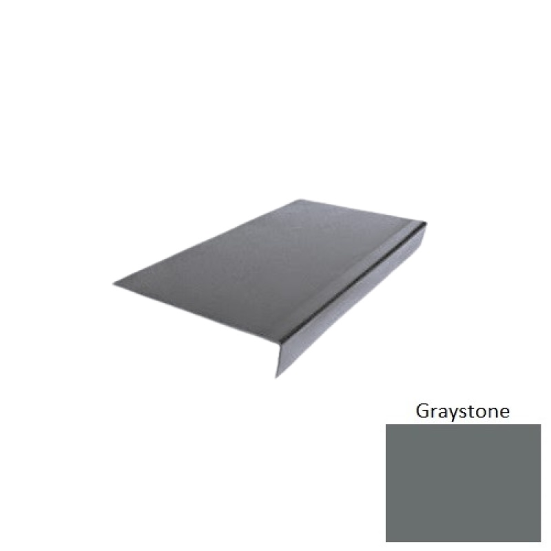 Flextones Graystone Type 900 Distinct Designs Rubber - 12 1/2" X 72" Stair Tread - Hammered
