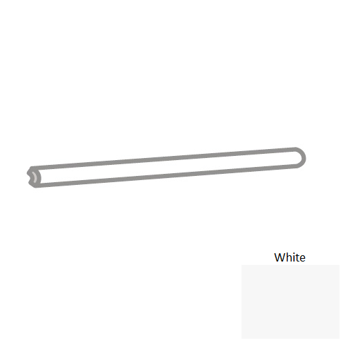 Flex White Ceramic Wall Trim - 1/2" X 6" Jolly