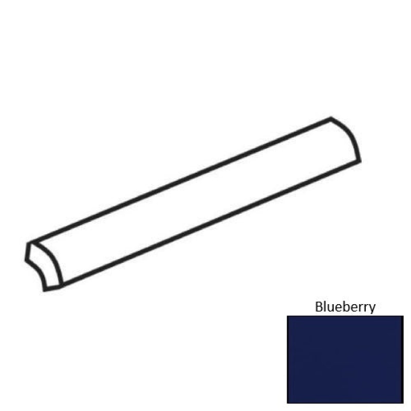 Color Complements Blueberry Ceramic Floor & Wall Trim