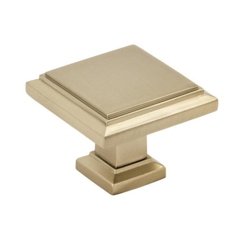 Amerock Appoint Zinc Cabinet Knob - Golden Champagne - 1 1/4" (32 Mm)