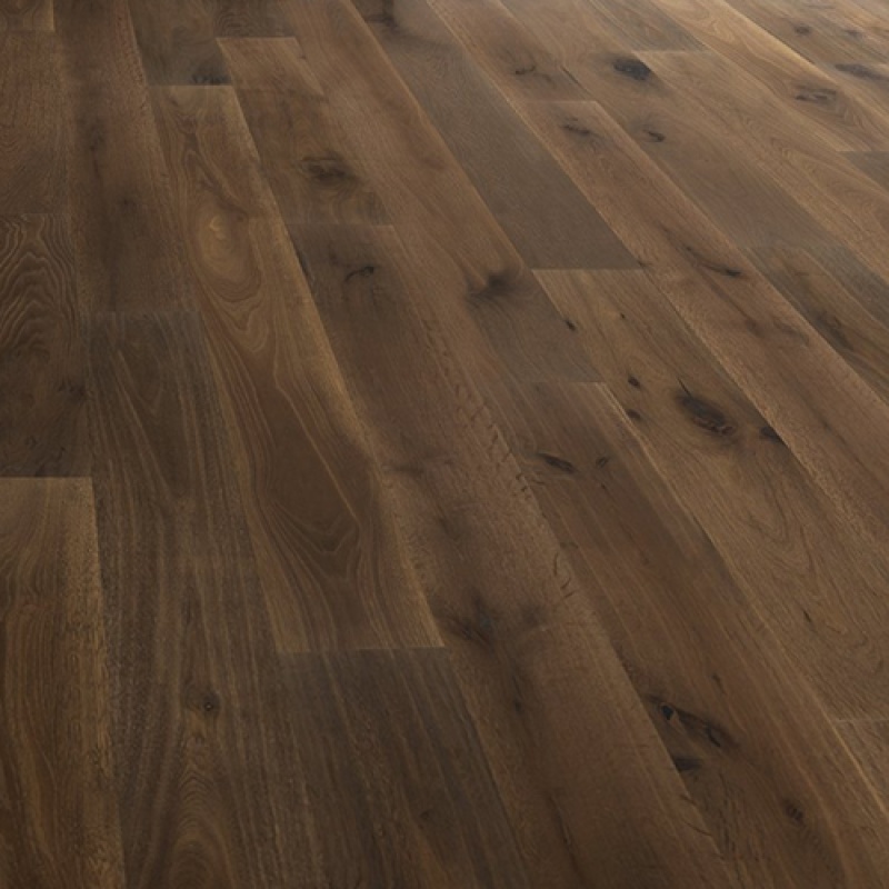 D'vine French White Oak Duoro Engineered Hardwood Flooring - Brushed Matte - 7.25" X Random Lengths