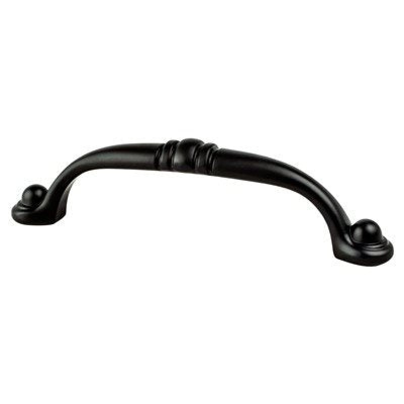 Traditional Advantage Three Zinc Arch Pull - Matte Black