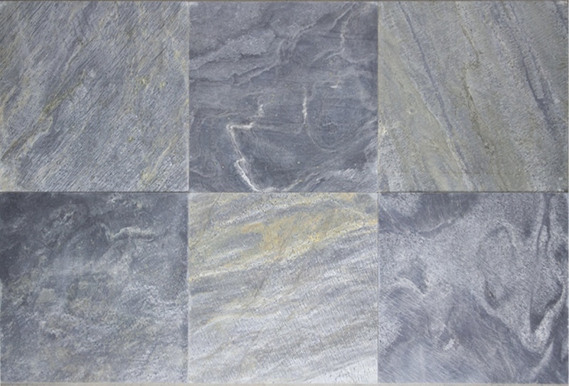 Gold Green Slate Tile - Polished