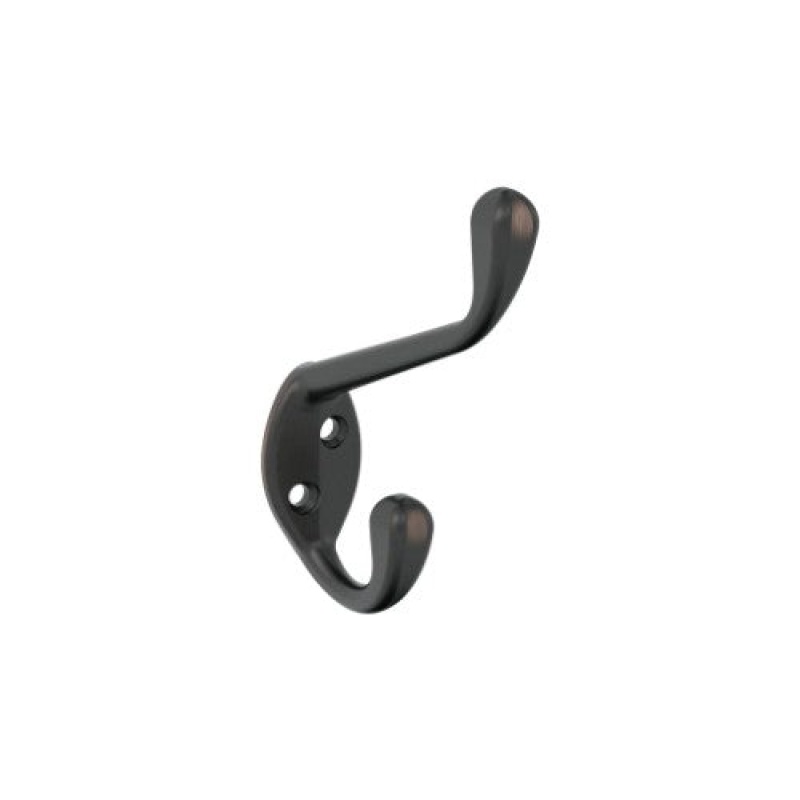 Noble Zinc Single Prong Decorative Hook - Oil Rubbed Bronze - 4 7/16" (113 Mm) Length