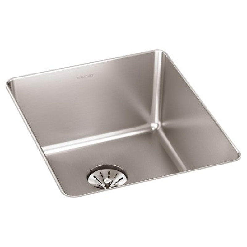 Eluhh1316tpd Lustertone Classic Stainless Steel Undermount Single Bowl Kitchen Sink - 16" X 18 1/2" X 8" - Stainless Steel
