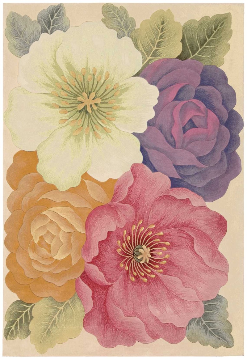 Tropics Ts10 Multicolor Wool Contemporary Area Rug