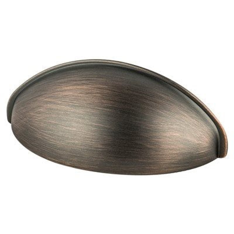 Advantage Plus Transitional Advantage Three Zinc Cup Pulls - Verona Bronze - 2 1/2" (64 Mm) Center To Center