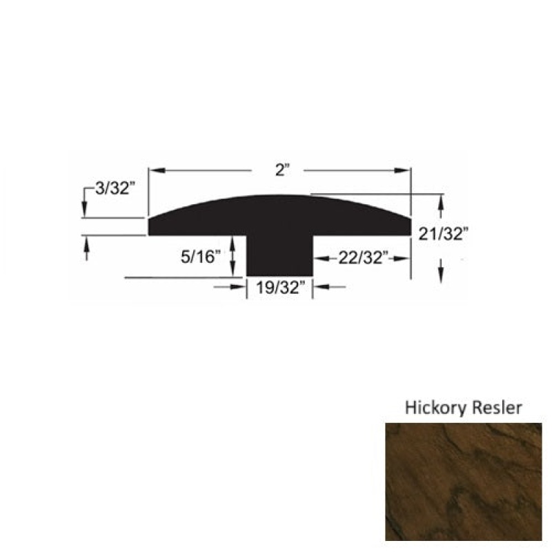 El Paso Hickory Resler T Molding