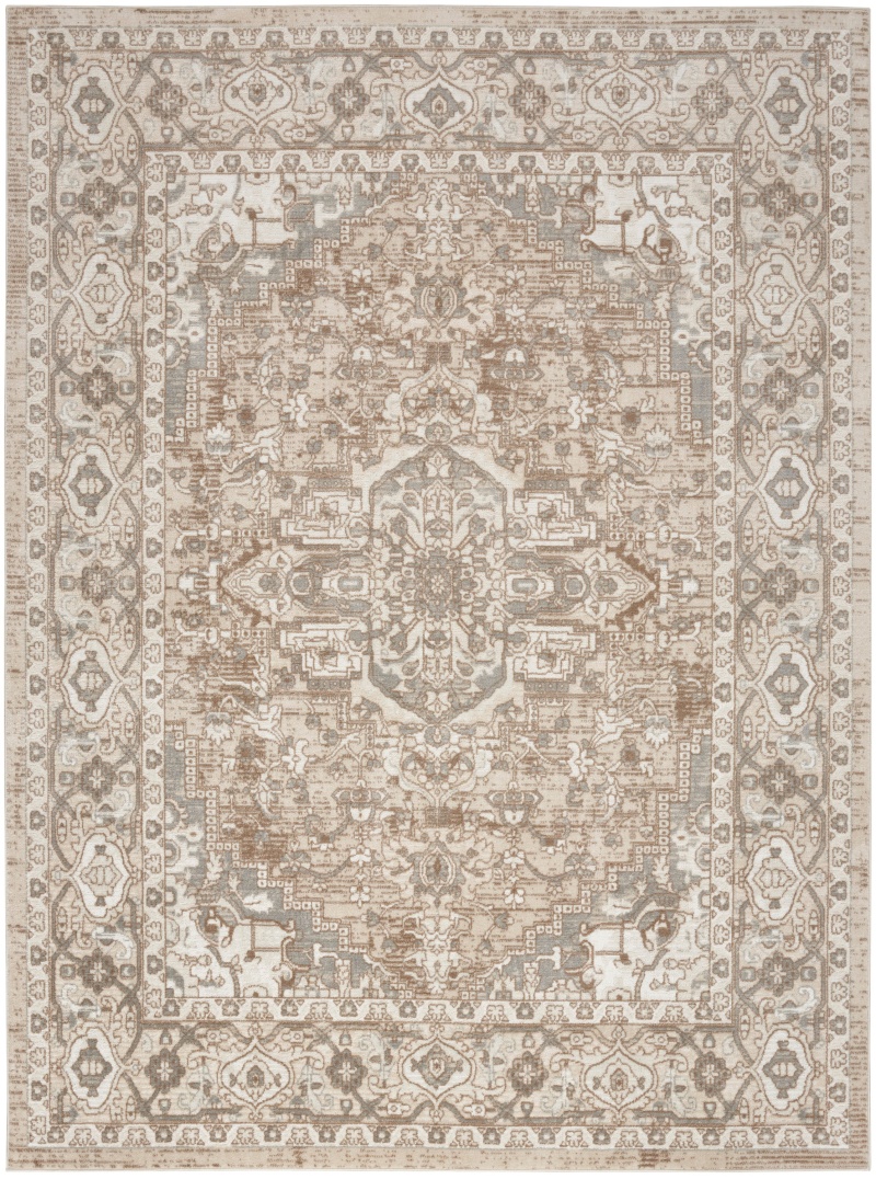 Quarry Qua05 Beige Vintage Area Rug