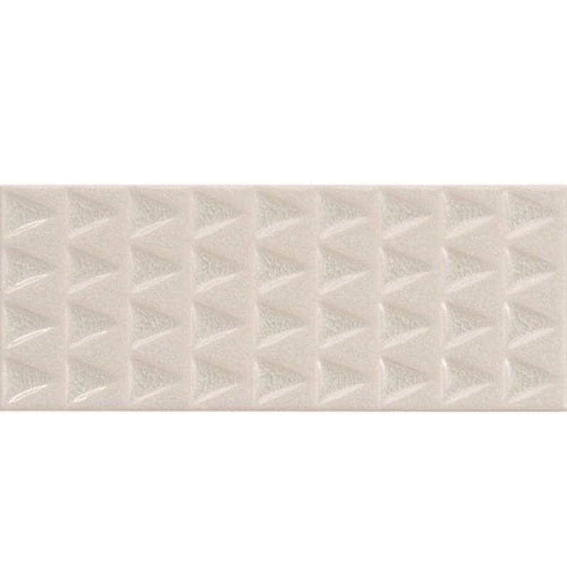 Bermuda White Ceramic Tile - Crackled - 4" x 12"