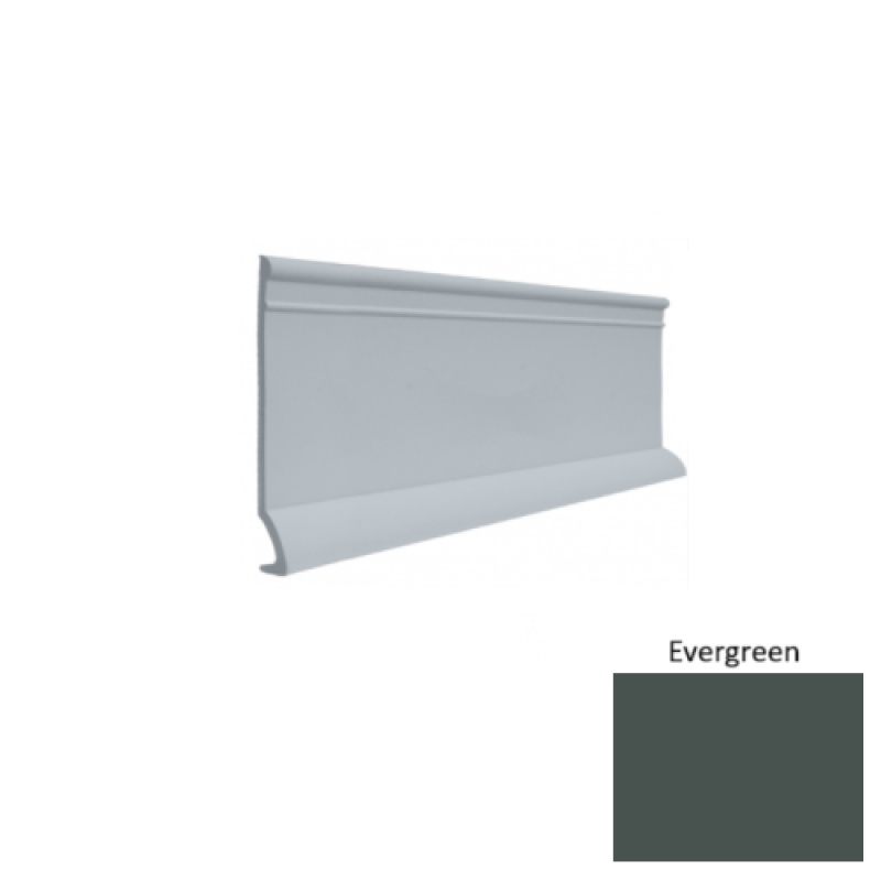 Contours #90 Intrigue Evergreen Rubber Profiled Wall Base - Satin