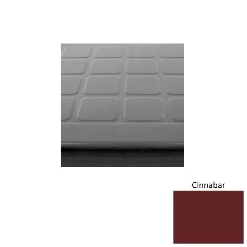 Solid 94 Cinnabar Textured Rubber Stair Tread
