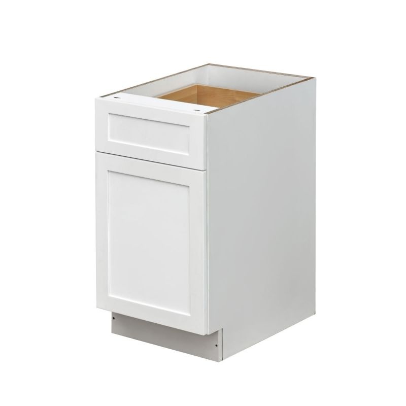 Mallorca White Shaker Double Trash Can Base Cabinet