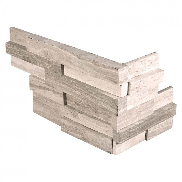 Rockmount Stacked Stone White Oak 3D Mini Marble Corner
