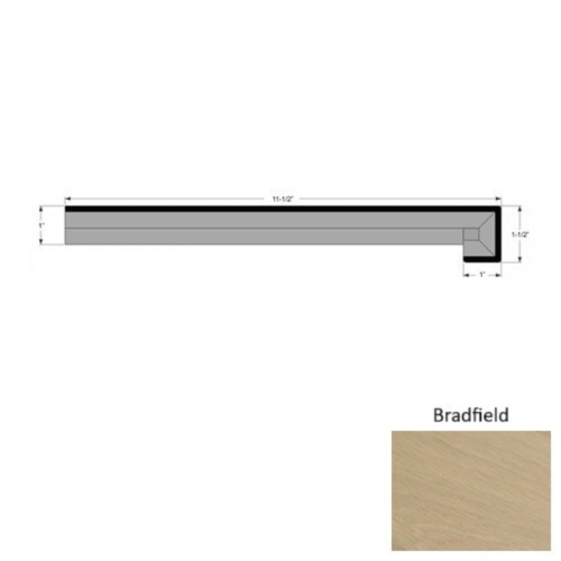 Dover Bradfield Hardwood Moulding / Trim - 11 1/2" X 96" Stair Tread - Urethane
