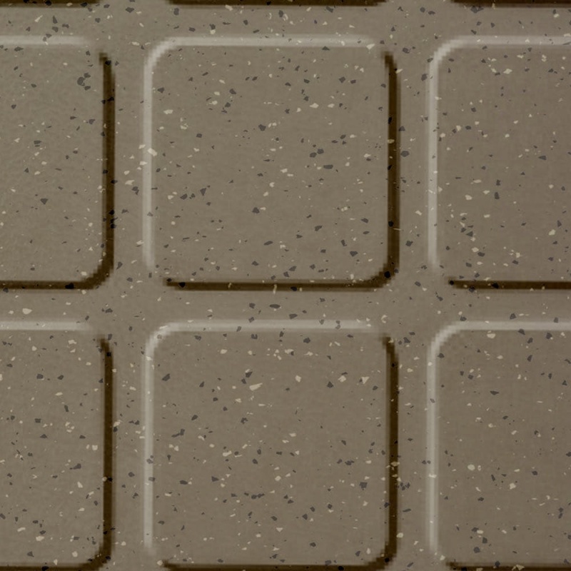 Johnsonite Antelope Valley Raised Square Color Splash Speckled Rubber Tile - Textured - 24" X 24"