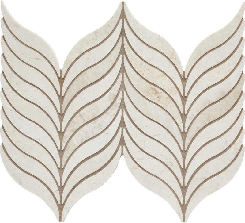 Completa Terra Nova Marble Mosaic - Feather - Honed