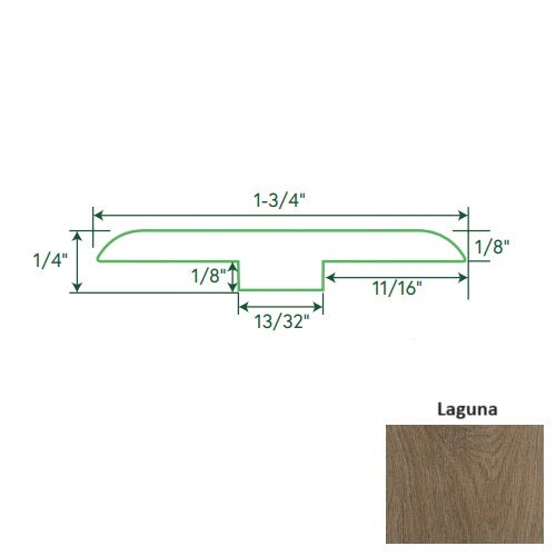 Black Label Malibu Laguna 94" T Molding - Ceramic Bead