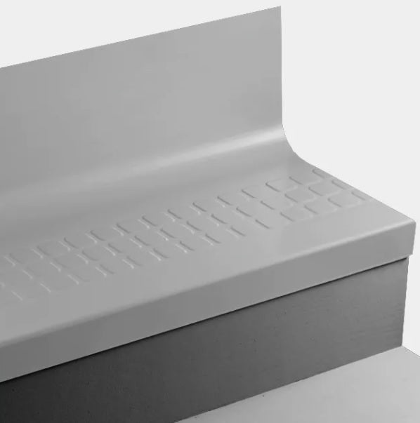 Johnsonite Platinum 19" x 36" Angle Fit Stair Tread With Riser